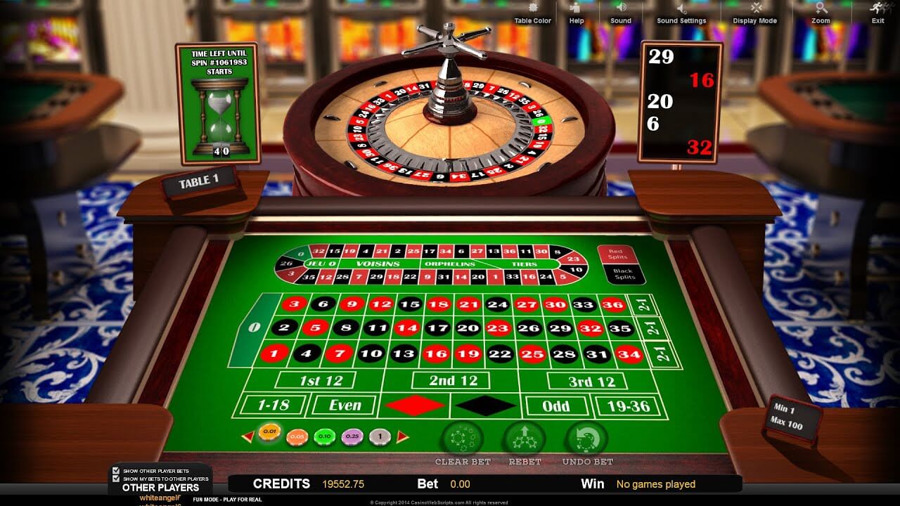 Multiplayer Online Roulette Casino